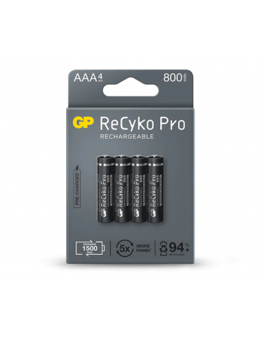 PILA RECARGABLE GP AAA SIN DESCARGA...