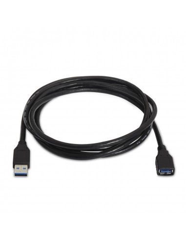 CABLE USB 3.0 AISENS TIPO A M-A H NEGRO 1.0M