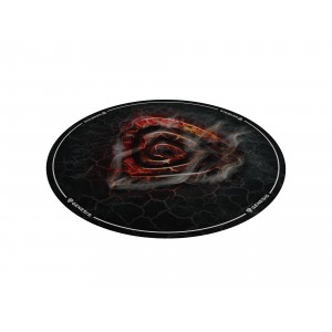 ALFOMBRA SUELO GENESIS TELLUR 400 REDONDA LAVA 100CM 2