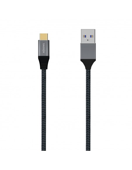 CABLE AISENS USB 3.1 GEN2 ALUMINIO 10GBPS 3A USB-C M-A M 2.0M