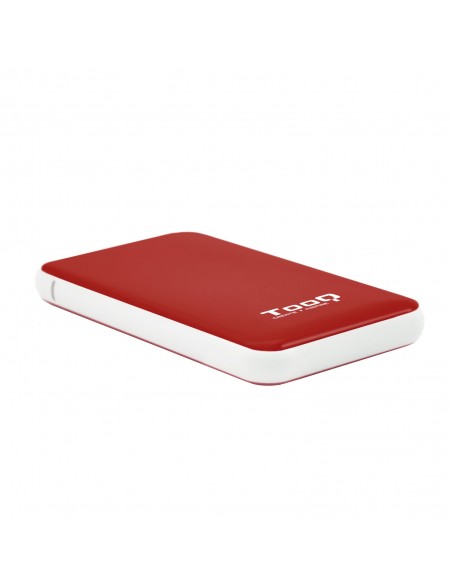 CAJA EXTERNA TQE-2528R 2,5" 9,5 MM SATA USB 3.1 GEN1 ROJA