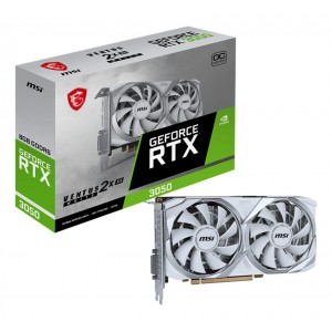 TARJETA GRAFICA MSI RTX 3050 VENTUS 2X WHITE 8GB OC 2