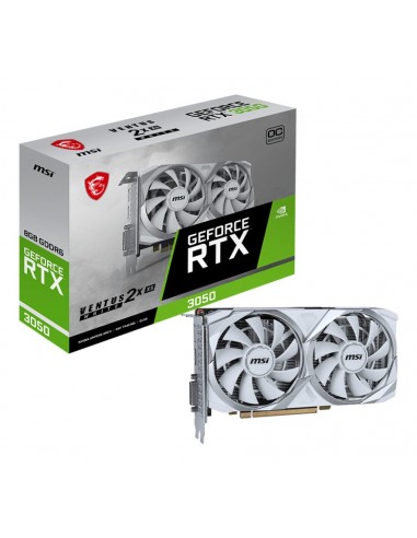 TARJETA GRAFICA MSI RTX 3050 VENTUS 2X WHITE 8GB OC