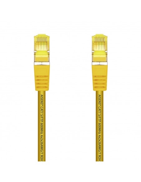 CABLE RED AISENS LATIGUILLO RJ45 LSZH CAT.7 SFTP PIMF 0.5M AMARILLO