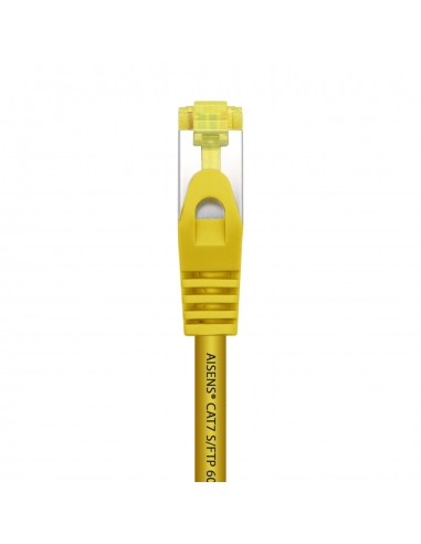 CABLE RED AISENS LATIGUILLO RJ45 LSZH CAT.7 SFTP PIMF 0.5M AMARILLO