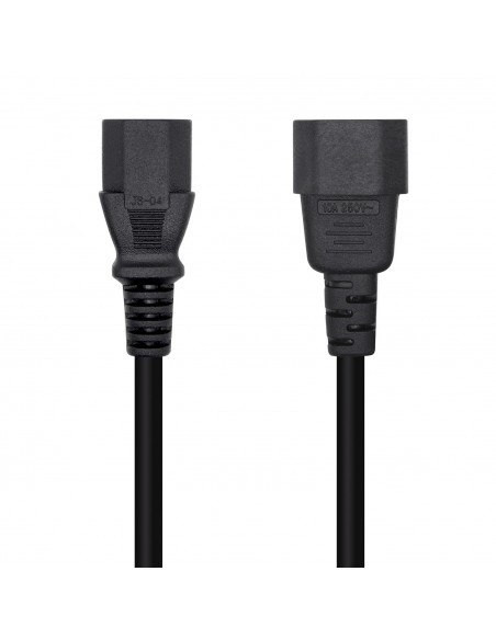 CABLE AISENS ALIMENTACION CPU C13 H-C14 M NEGRO 3mts