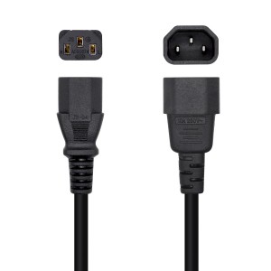CABLE AISENS ALIMENTACION CPU C13 H-C14 M NEGRO 3mts 2