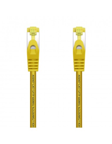 CABLE RED AISENS LATIGUILLO RJ45 LSZH CAT.7 SFTP PIMF 25CM AMARILLO