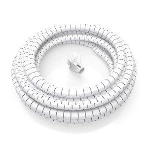 ORGANIZADOR CABLE AISENS EN ESPIRAL 25MM BLANCO 3.0M