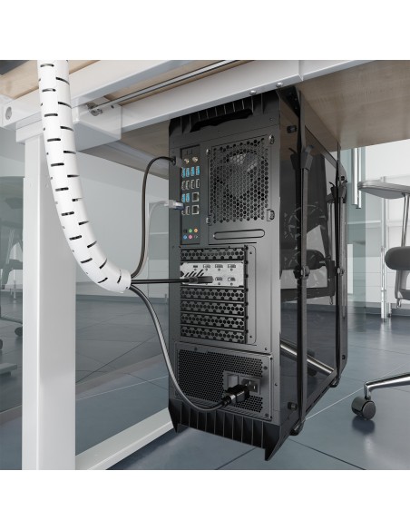 ORGANIZADOR CABLE AISENS EN ESPIRAL 25MM BLANCO 3.0M