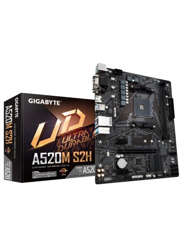 PLACA BASE GIGABYTE A520M S2H AM4 MATX 2XDDR4