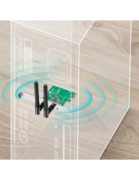 ADAPTADOR RED PCIE TP-LINK N300