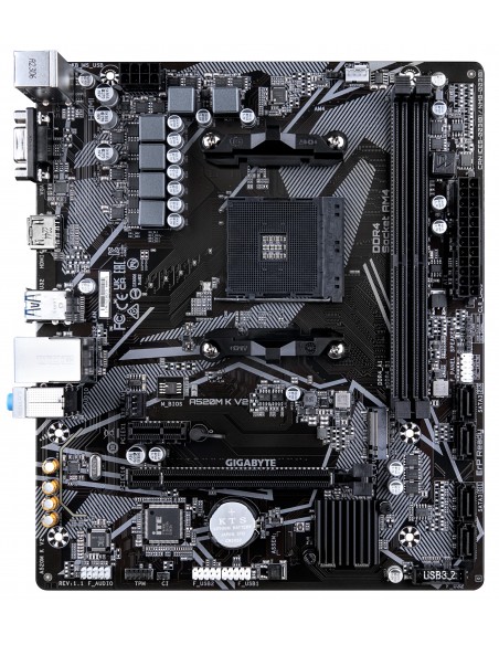 PLACA BASE GIGABYTE A520M K V2 AM4 MATX 2XDDR4