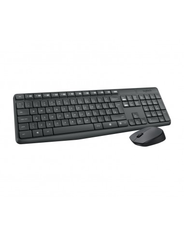 COMBO TECLADO RATON LOGITECH MK235 RF INALAMBRICO GRIS