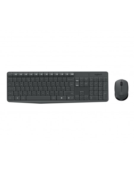 COMBO TECLADO RATON LOGITECH MK235 RF INALAMBRICO GRIS