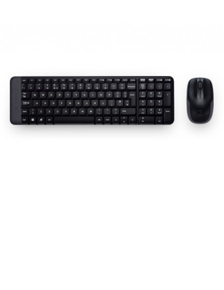 COMBO TECLADO RATON LOGITECH MK220 RF INALAMBRICO NEGRO