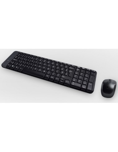 COMBO TECLADO RATON LOGITECH MK220 RF INALAMBRICO NEGRO