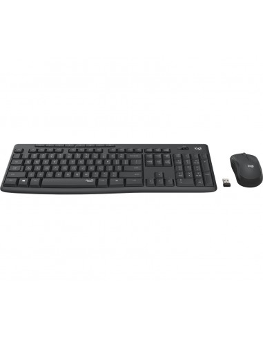 COMBO TECLADO RATON LOGITECH MK295 RF INALAMBRICO NEGRO