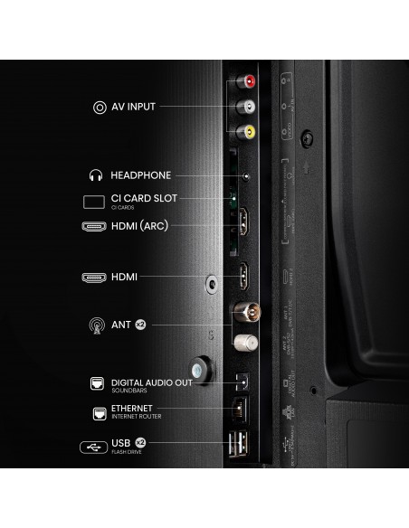 TV HISENSE SMART TV 40A4N 40" MODO JUEGO DEPORTES IA DOLBY DTS TDT