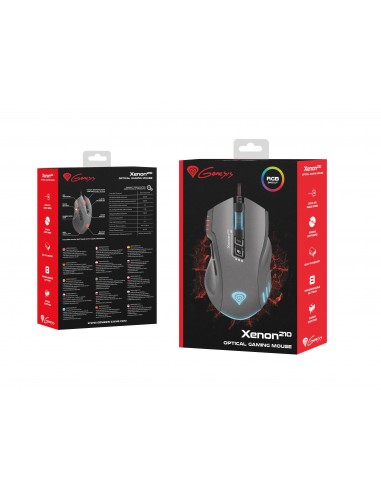 RATON GAMING GENESIS XENON 210 3200DPI RGB NEGRO