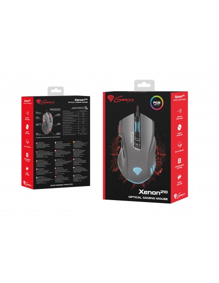 RATON GAMING GENESIS XENON 210 3200DPI RGB NEGRO
