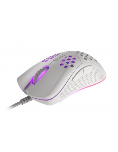 RATON GAMING GENESIS KRYPTON 555 RGB SENSOR PMW3333 8000 DPI BLANCO