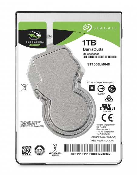 DISCO SEAGATE BARRACUDA  2,5" 1TB SATA 128MB
