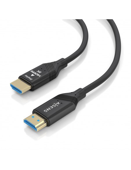 CABLE HDMI AISENS V2.1 OPTICO ACTIVO AOC 8K60HZ 48GBPS A M-A M 20M NEGRO