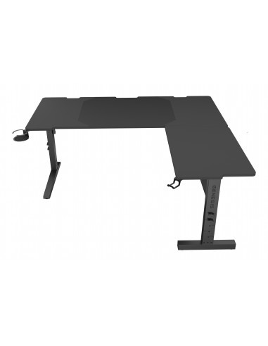 MESA GAMING GENESIS HOLM MODULAR 160 RGB ESQUINA NEGRO 160X75 CM