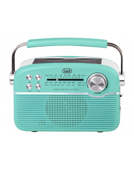 RADIO TREVI RA 7F50 BT PORTABLE RADIO CARGA SOLAR+AW+SD TIF. GREEN
