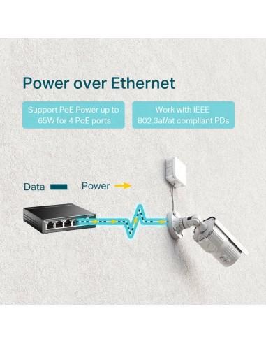 SWITCH TP-LINK 5 PORT GIGA 4 POE