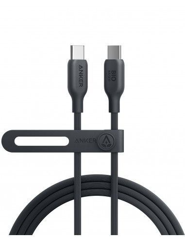 CABLE ANKER 543 USB-C A USB-C CABLE BIO-BASED 1,8M 140W NEGRO