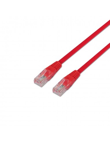 CABLE DE RED AISENS LATIGUILLO RJ45 CAT.6 UTP AWG24 ROJO 0.5M
