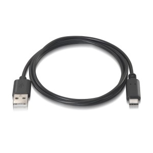 CABLE AISENS USB 2.0 3A TIPO USB-C M-A M NEGRO 1.0M 2