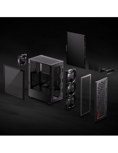 CAJA GAMING XPG VALORAIRMT-BKCWW ATX 2XUSB 3.2 SIN FUENTE NEGRO