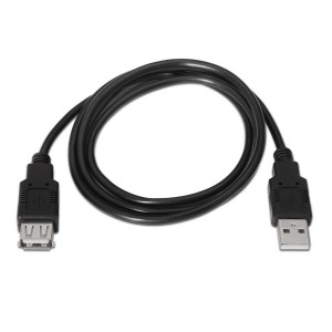 CABLE AISENS USB 2.0 TIPO A M-A H NEGRO 3.0M 2