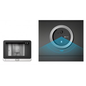 WIRE-FREE PEEPHOLE DOORBELL PLATA DP2C EZVIZ 2