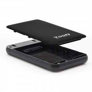 CAJA EXTERNA TOOQ TQE-2528B 2,5" 9,5 MM SATA USB 3.1 GEN1 NEGRA 2