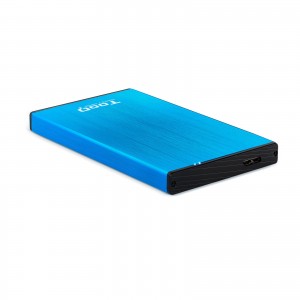 CAJA EXTERNA TOOQ TQE-2527BL 2,5" 9,5 MM SATA USB 3.0 3.1 AZUL 2