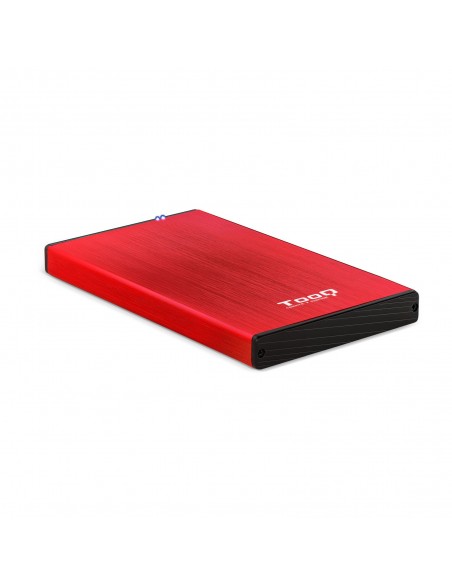 CAJA EXTERNA TOOQ TQE-2527R 2,5" 9,5 MM SATA USB 3.0 3.1 ROJO