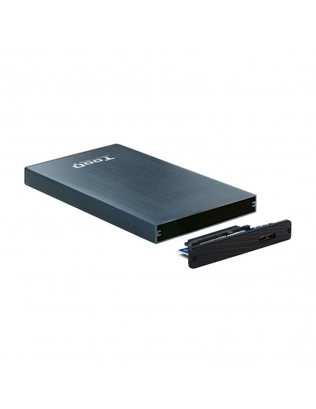 CAJA EXTERNA TOOQ TQE-2527PB 2,5" 9,5 MM SATA USB 3.0 3.1 AZUL