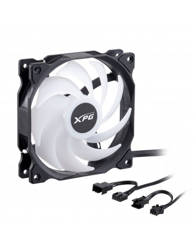 VENTILADOR CAJA XPG VENTOR 120MM NEGRO RGB X3