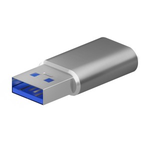 MINI ADAPTADOR AISENS USB 3.2 GEN2 USB 2.03A USB-C H-A M GRIS