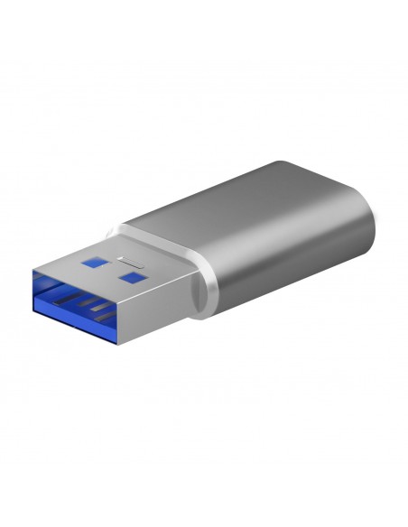MINI ADAPTADOR AISENS USB 3.2 GEN2 USB 2.03A USB-C H-A M GRIS