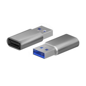 MINI ADAPTADOR AISENS USB 3.2 GEN2 USB 2.03A USB-C H-A M GRIS 2
