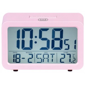 RELOJ DESPERTADOR TREVI SLD 3P60 DIGITAL ALARM CLOCK PINK 2
