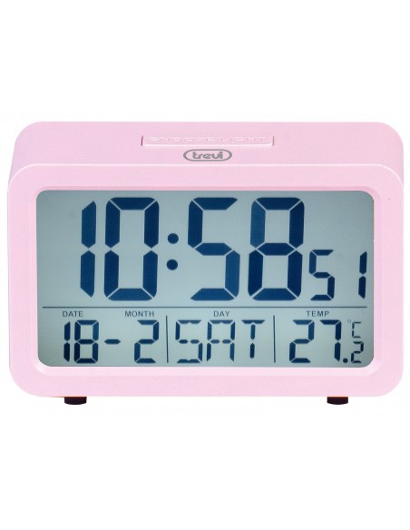 RELOJ DESPERTADOR TREVI SLD 3P60 DIGITAL ALARM CLOCK PINK RELOJ DESPERTADOR TREVI SLD 3P60 DIGITAL ALARM CLOCK PINK