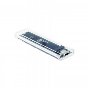 CAJA TOOQ EXT. M.2 NGFF NVME USB3.1 GEN2 USB-C RGB TRAN