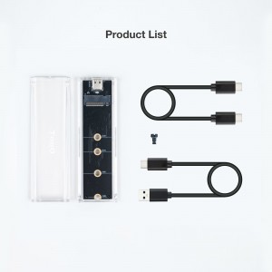 CAJA TOOQ EXT. M.2 NGFF NVME USB3.1 GEN2 USB-C RGB TRAN 2