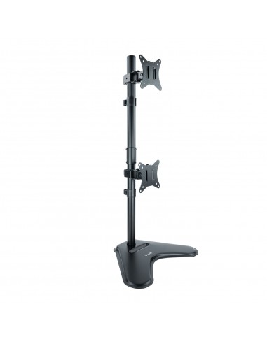 SOPORTE MESA TOOQ 2 PANTALLAS VERTICALES 17"-32" NEGRO